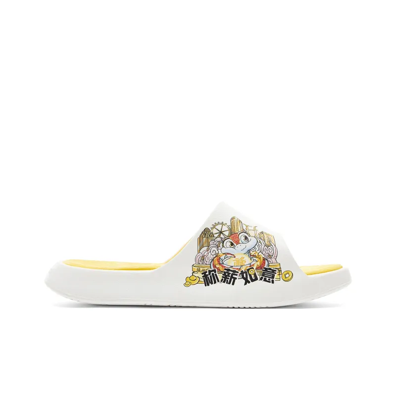 PEAK Cushioning Odor Resistant Slide Slippers Women's White-1