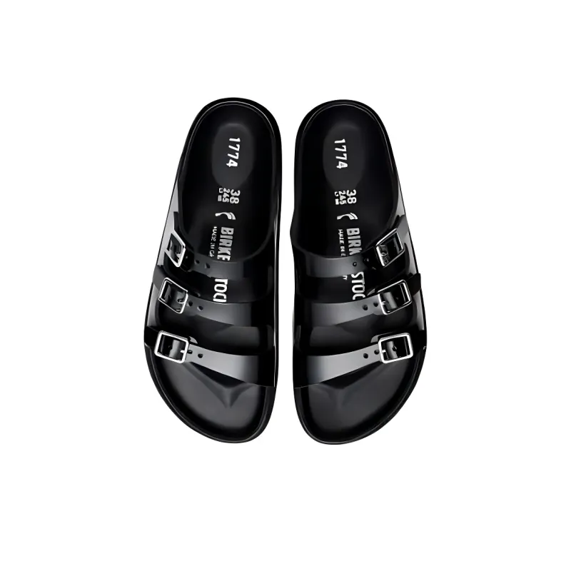 Birkenstock Florida Slide Slippers Unisex Black-3