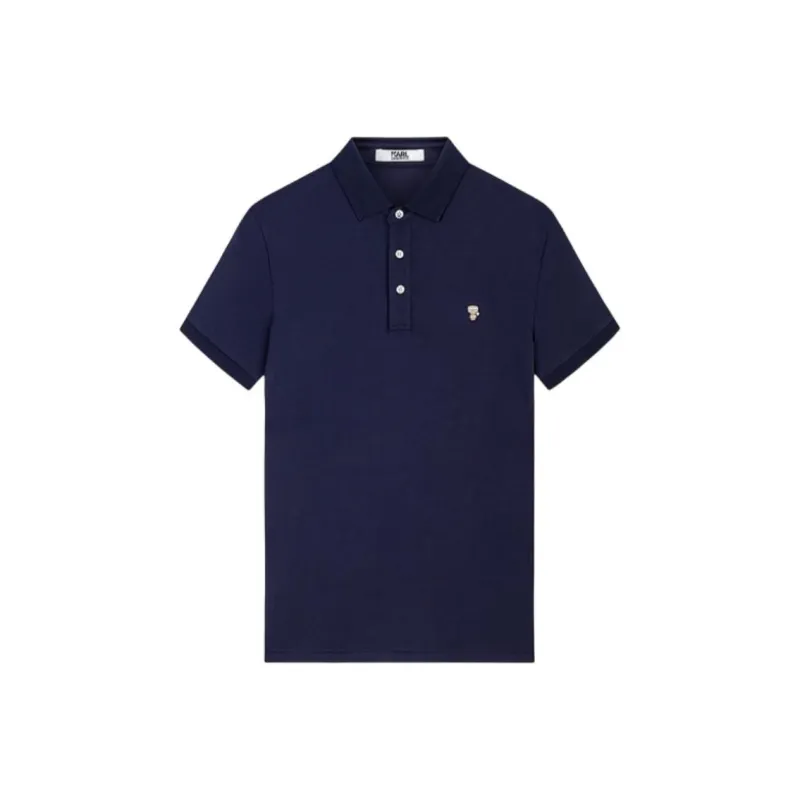 KARL LAGERFELD Polo Shirt Men's Blue-0