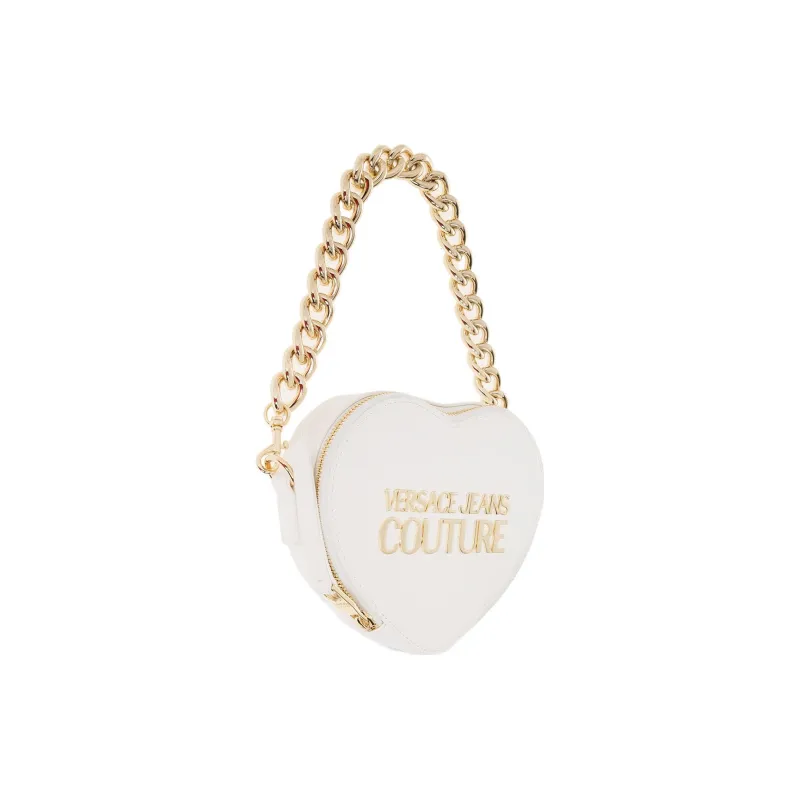 VERSACE JEANS COUTURE Polyester With Polyurethane Handbag, Shoulder Bag, Crossbody Bag Women's White-1