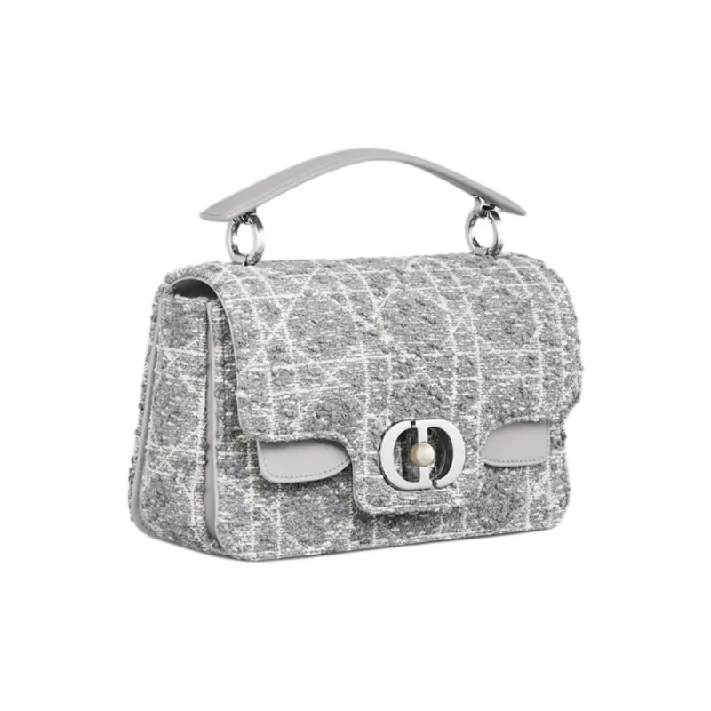 DIOR Jolie Cotton Shoulder Bag, Crossbody Bag, Handbag Trumpets Women's Rattan Pot Floral Chinoiserie-1