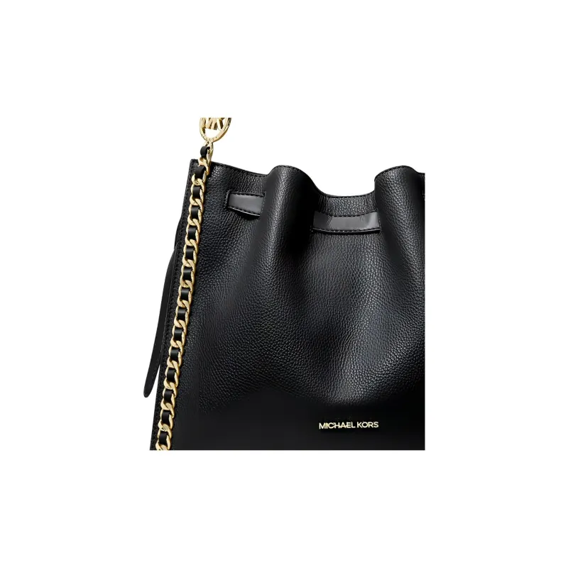 MICHAEL KORS Mina Polyurethane Shoulder Bag Tubas Women's Black-3