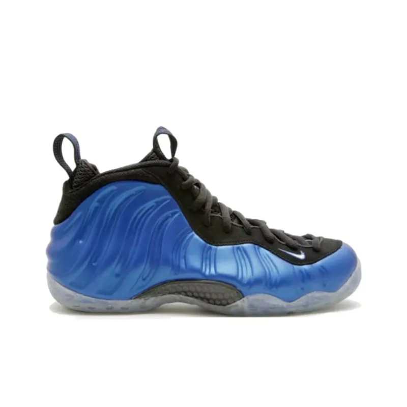 Nike Air Foamposite One Wear resistant And Lightweight Mid Top Vintage Basketball Shoes Unisex Blue Black-1