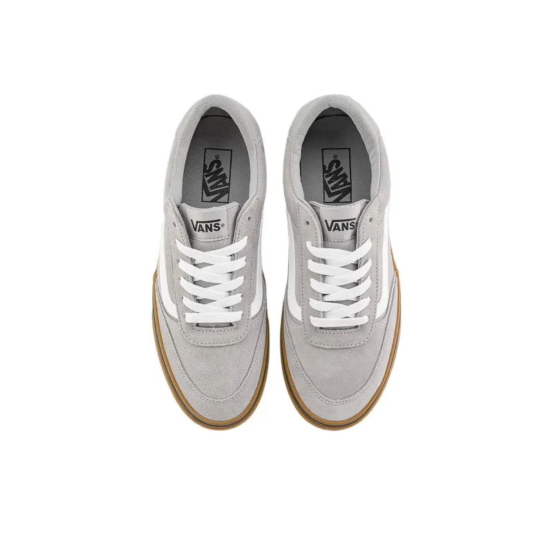 Vans Brooklyn LS Abrasion Resistant Low Top Skateboard Shoes Men's Gray-2