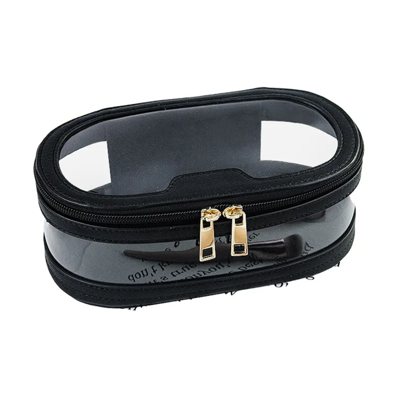 WW 160704 Refreshing Refined Cosmetics Bag Premium Small Run Design With Texture PVC Transparent Makeup Bag Makeup Bags-5