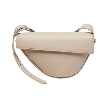 Narandu Cow Leather Irregular-Shaped Bag Crossbody Bag Shoulder Bag Medium Size Women's Jelly Bean/Midnight Black
