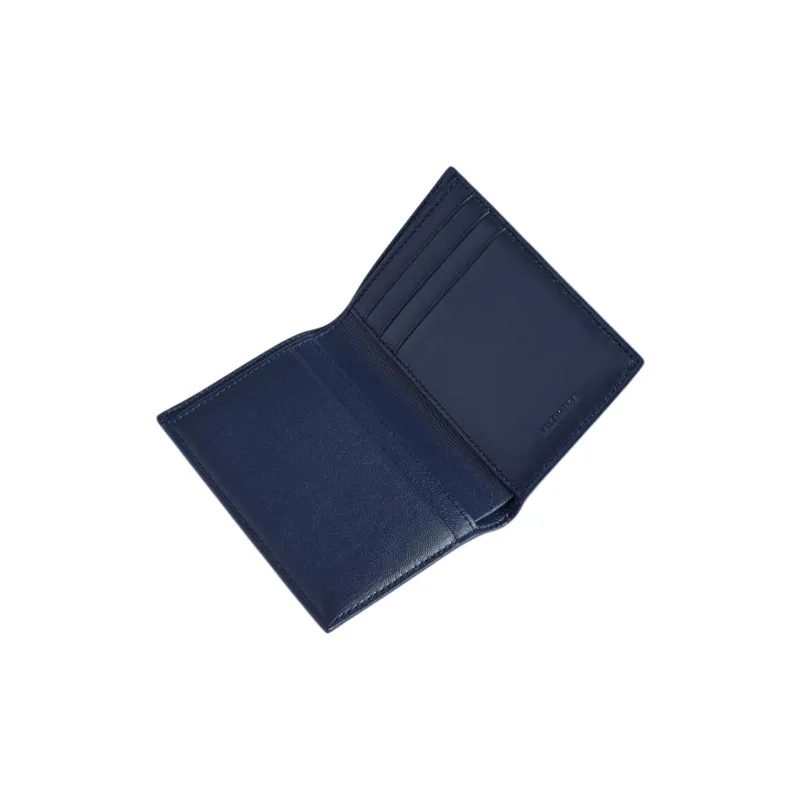 Balenciaga Calfskin Wallet Men's Dark Blue & Burgundy-2