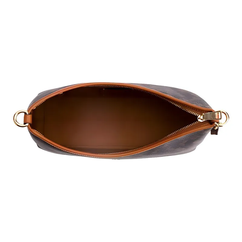 COACH LAUREL Canvas With Leather Shoulder Bag Tubas Women's Brown-1