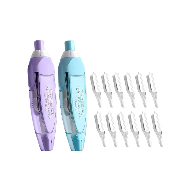 REBECCA LIM'S Push Activated Refillable Smooth For Students Correction Fluid/Correction Tape/Correction Patch-2
