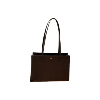 TORY BURCH Emerson Saffiano Leather Tote Bag, Shopping Bag, Shoulder Bag Women's Black