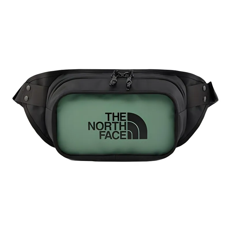 THE NORTH FACE Leather Fanny Pack Regular Unisex Gray Green-0