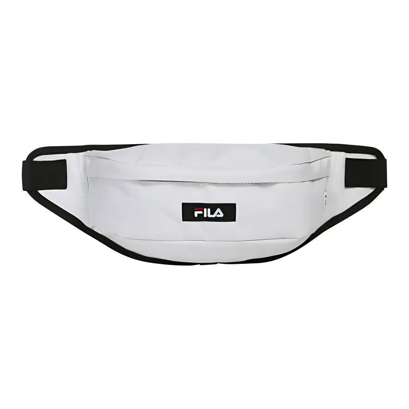FILA Polyester One Shoulder Crossbody Fanny Pack Regular Unisex White-0