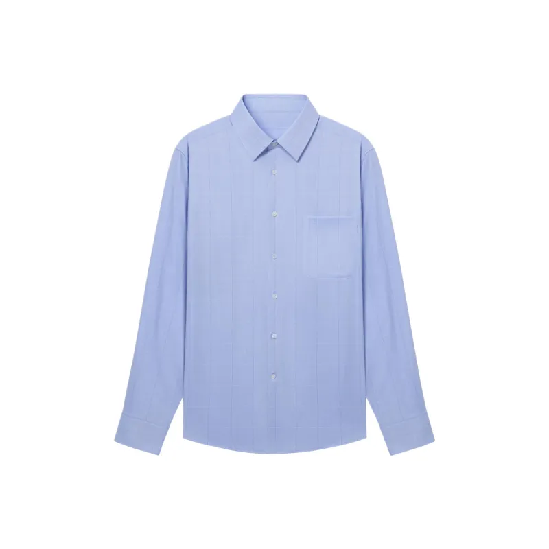 GOLDLION Shirts Men Sky Blue-0