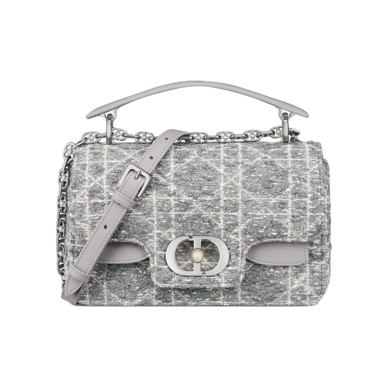 DIOR Jolie Cotton Shoulder Bag, Crossbody Bag, Handbag Trumpets Women's Rattan Pot Floral Chinoiserie-0