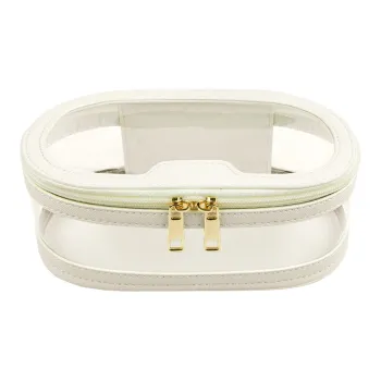WW 160704 Refreshing Refined Cosmetics Bag Premium Small Run Design With Texture PVC Transparent Makeup Bag Makeup Bags