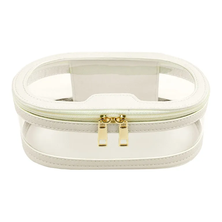WW 160704 Refreshing Refined Cosmetics Bag Premium Small Run Design With Texture PVC Transparent Makeup Bag Makeup Bags-0