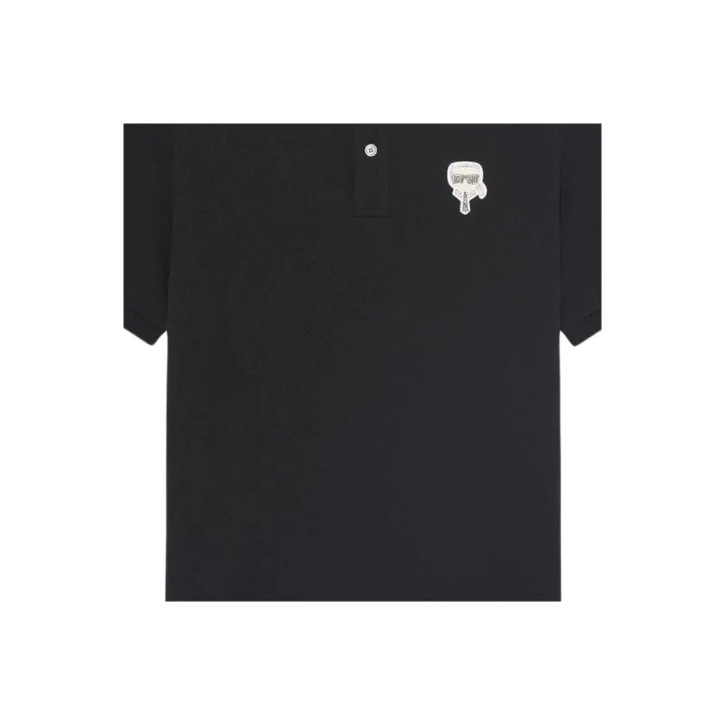 KARL LAGERFELD Polo Shirt Men's Black-1