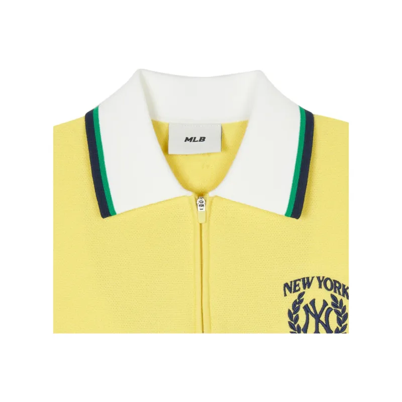 MLB New York Yankees Polo Shirts Women's Yellow-2