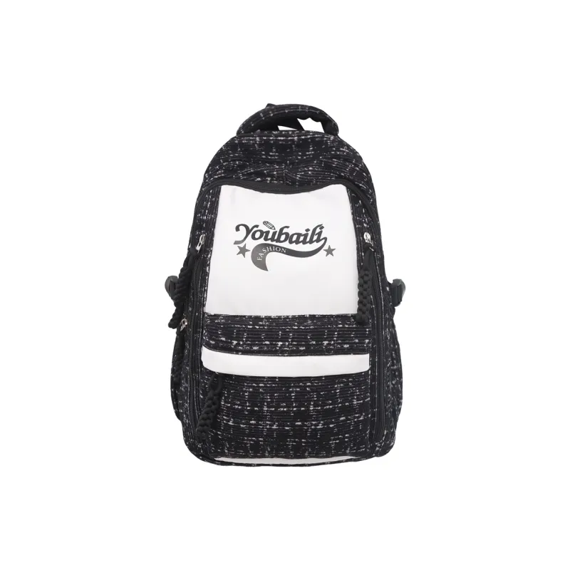 Kaka Tree Nylon Backpack Black/Pink/Brown/Blue/Green-0