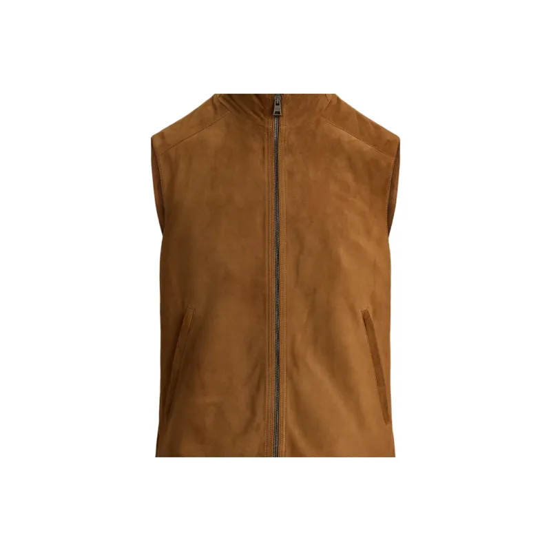 Polo Ralph Lauren Vest Men's Brown Coffee Shop-6