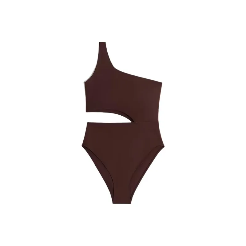 H&M One Piece Swimsuits Women's Dark Brown-0