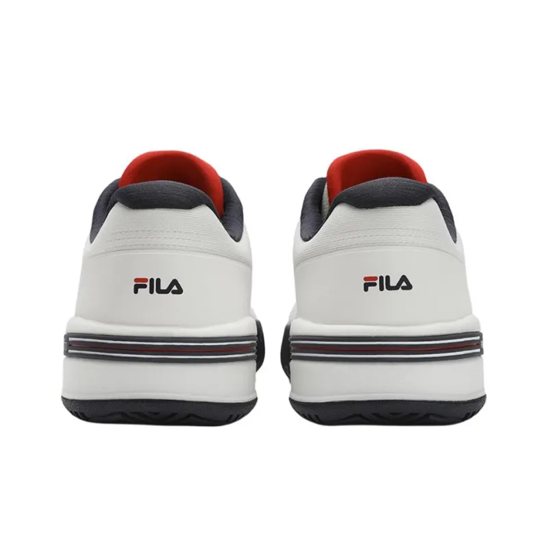 FILA Court Abrasion Resistant Low Top Tennis Shoes Men's White-3