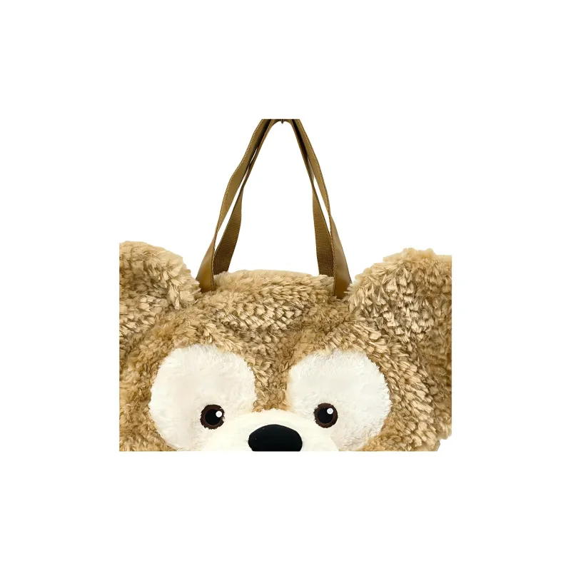 Disney Plush Handbag Medium Size Unisex Brown & White-3