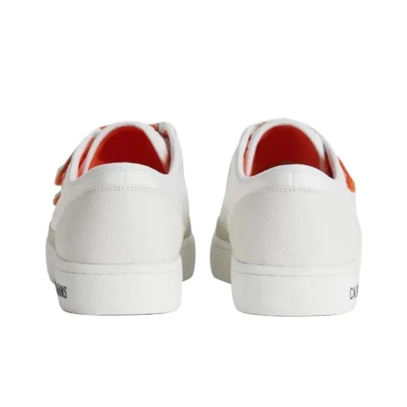 CKJ CALVIN KLEIN JEANS Low Top Skateboard Shoes Men's White-4
