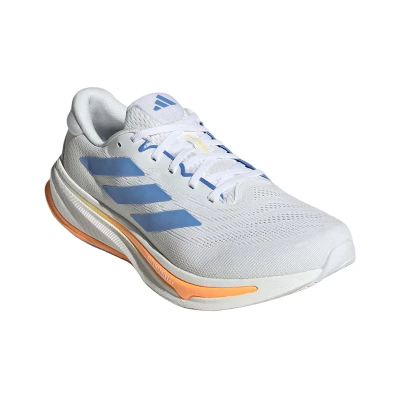 Adidas Supernova Rise 2 Abrasion Resistant Low Top Casual Running Shoes Men's White Blue-2