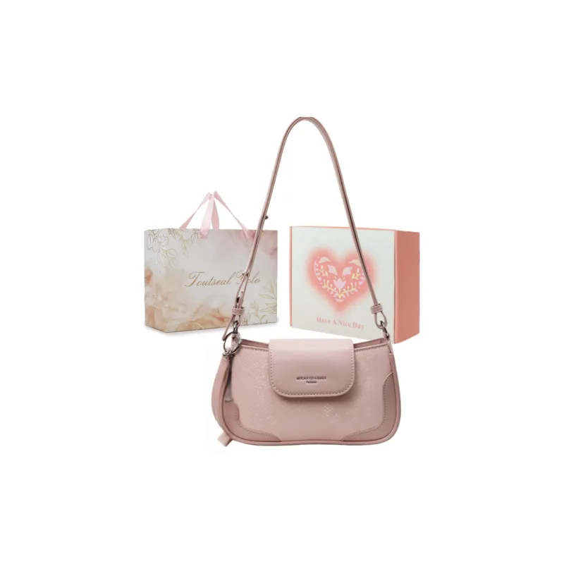 TOUTSEUL YOLO PU Shoulder Bag Regular Women's Ecru/Silver/Black/Pink-25