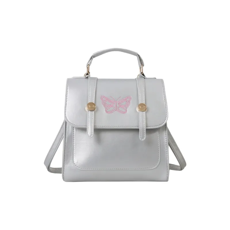 Juju Jimmy PU Backpack Regular Women's Black/Silver/White-5