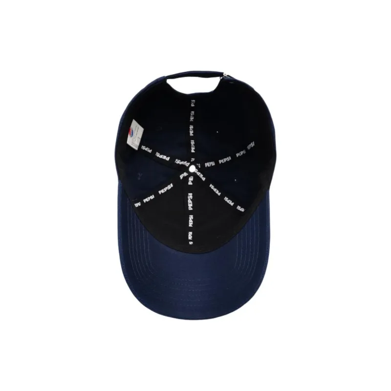 Pepsi Comfortable And Breathable Cotton Wide Brim Baseball Cap For A Slimmer Face Unisex Royal Blue/Blue/Ecru-3