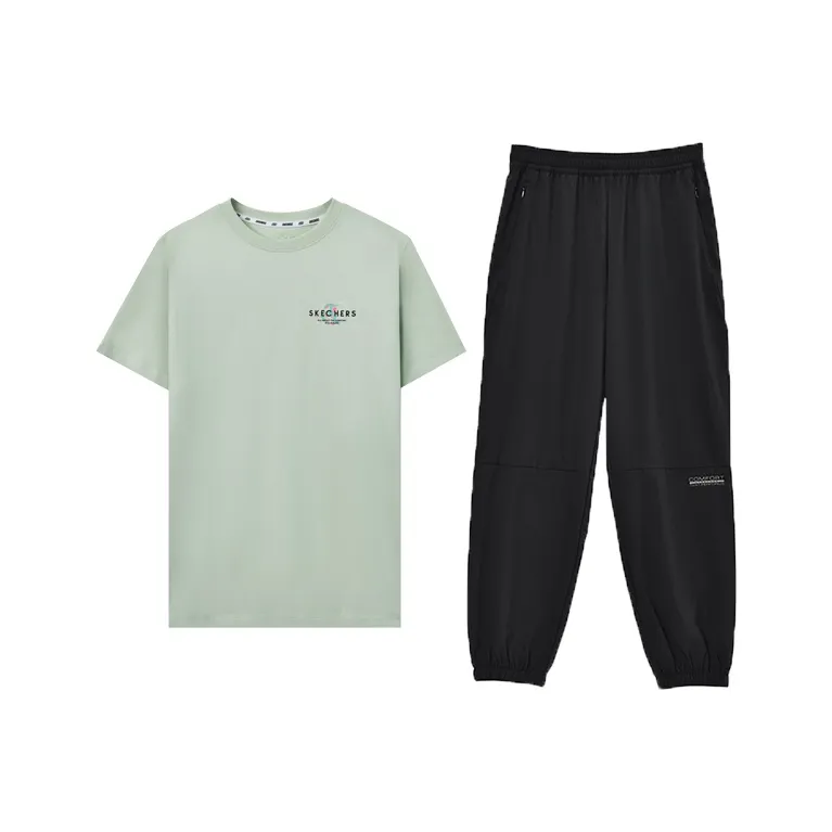 Skechers Basic Activity Collection Sports League Collection Casual Suit Women's 2 Piece Set-0