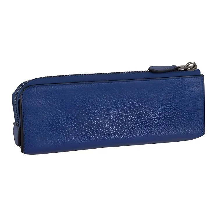 COACH Organizational Case Refined Pebble Leather Coin Purse Clutch Small Size Men's Royal Blue-3