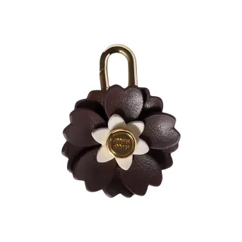 MIU MIU Calfskin Bag Accessory Women's Heather & White