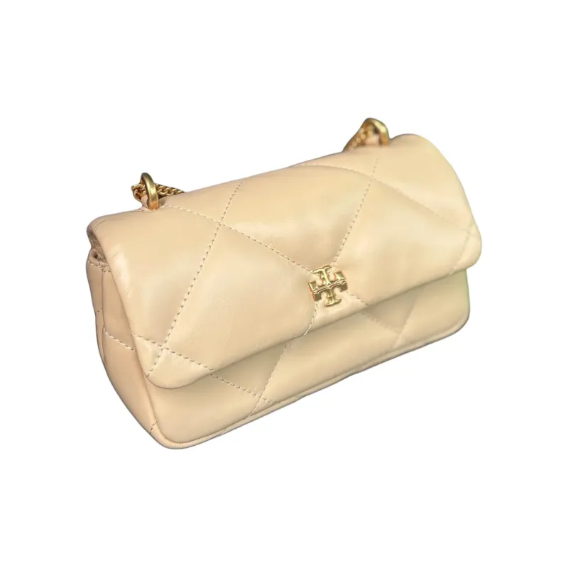 TORY BURCH Mini Soft Serve Flap Bag Vanilla-1