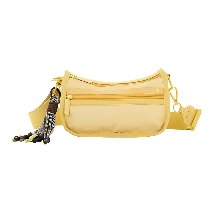 LeSportsac Fabric Shoulder Bag, Crossbody Bag Medium Size Women's Pomelo Yellow-0