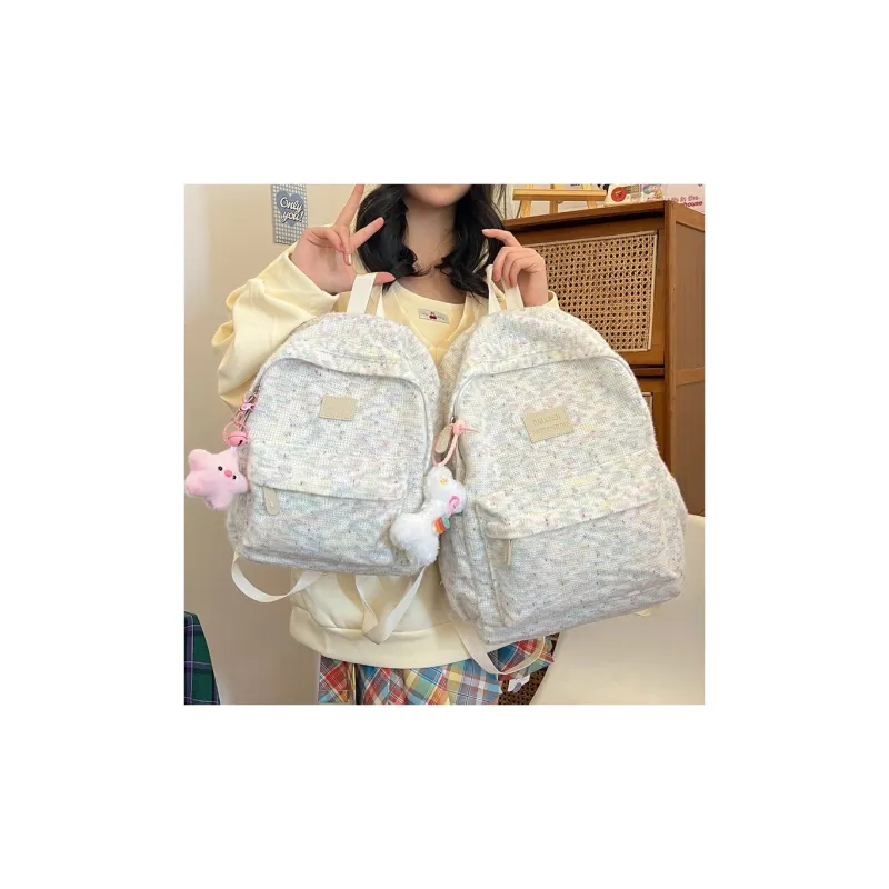 S.REPHEN Nylon Backpack Regular Women's Ecru/Beige Yellow/Turquoise/White Pink-1