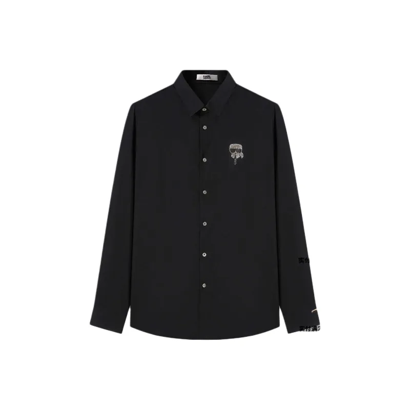 KARL LAGERFELD Shirt Men's Black-0