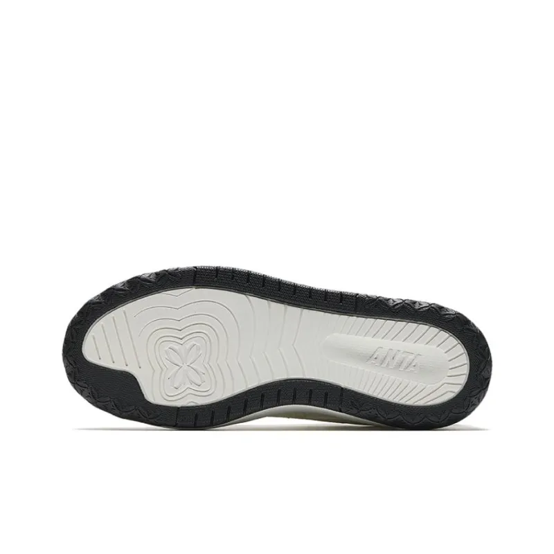 Anta Coverage Cushioning Low Top Skateboard Shoes Women's White-4