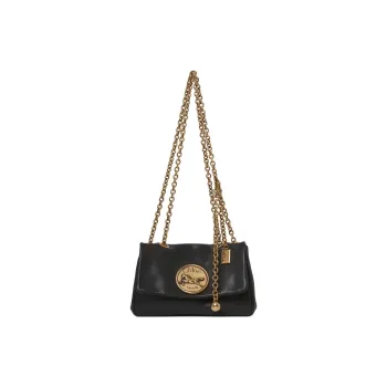 Chloe Chloé Bags Buffalo Leather Shoulder Bag Women's Black