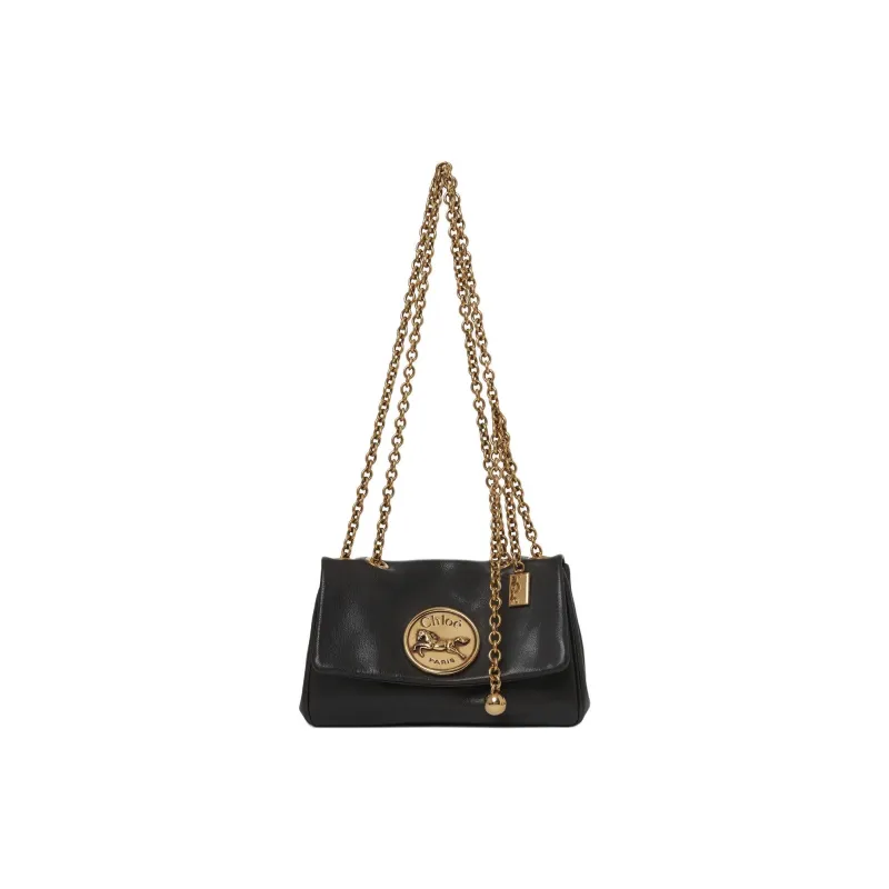 Chloe Chloé Bags Buffalo Leather Shoulder Bag Women's Black-0