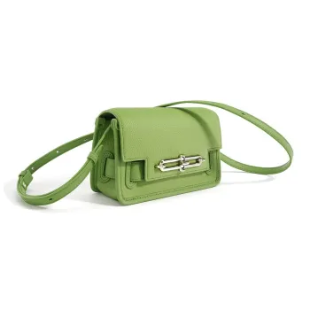 DEERE JACK Cow Leather Small Square Bag, Tofu Bag, Shoulder Bag, Crossbody Bag Regular Women's Jasper/Black/Milk Tea