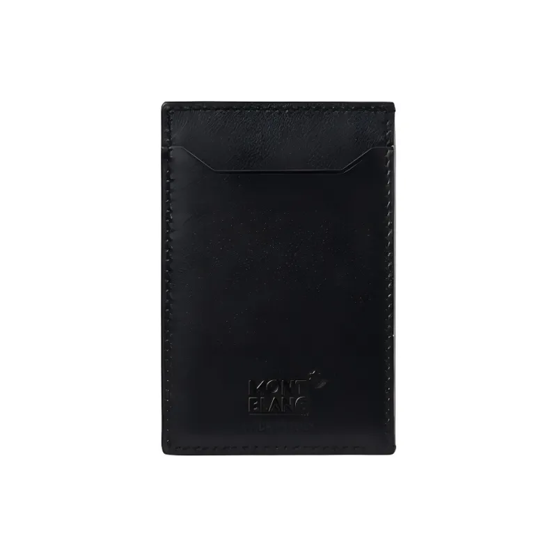 MONTBLANC Calfskin Card Holder Men's Blue/Black-1