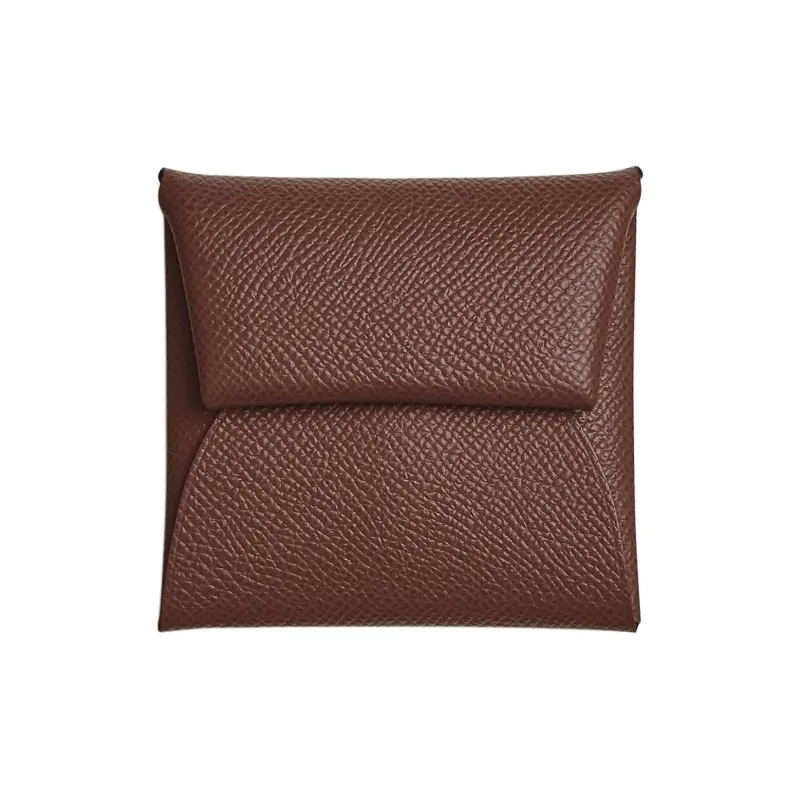 HERMES Bastia Epsom Calfskin Coin Purse Women's 4D Terre Earth Yellow-0