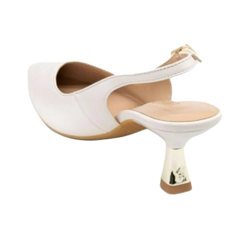 LIU·JO Slim Heel High Heels 6cm Women's White-3