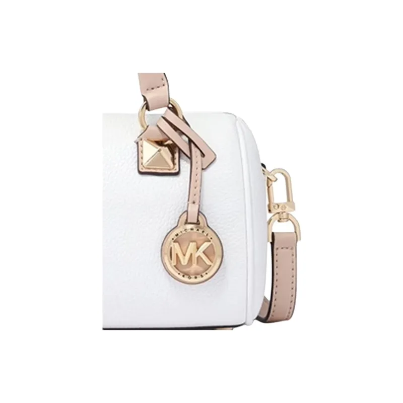 MICHAEL KORS Grayson Artificial Leather One Shoulder Handbag Trumpets Women's Pure White-2