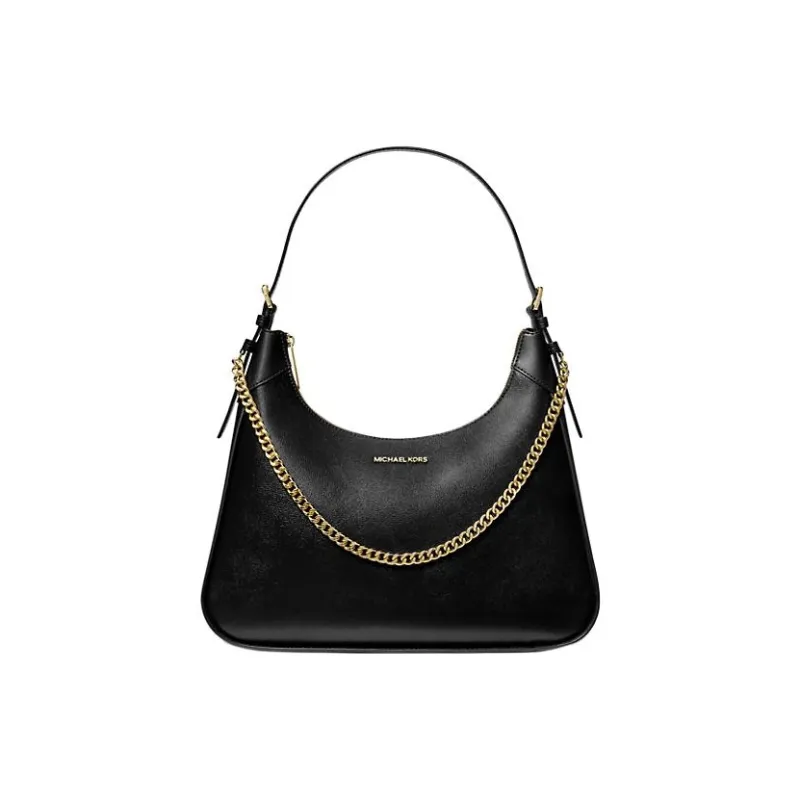 MICHAEL KORS Wilma Leather Handbag, Shoulder Bag Women's Black-0