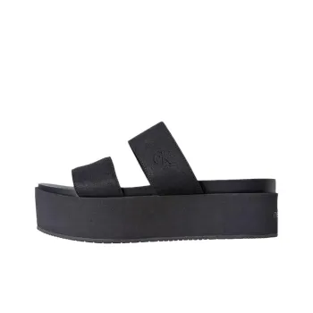 CALVIN KLEIN Abrasion Resistant Slide Slippers 6cm Women's Black