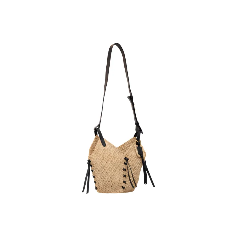 ISABEL MARANT ETOILE Raffia Shoulder Bag, Crossbody Bag Mini Women's Beige-3